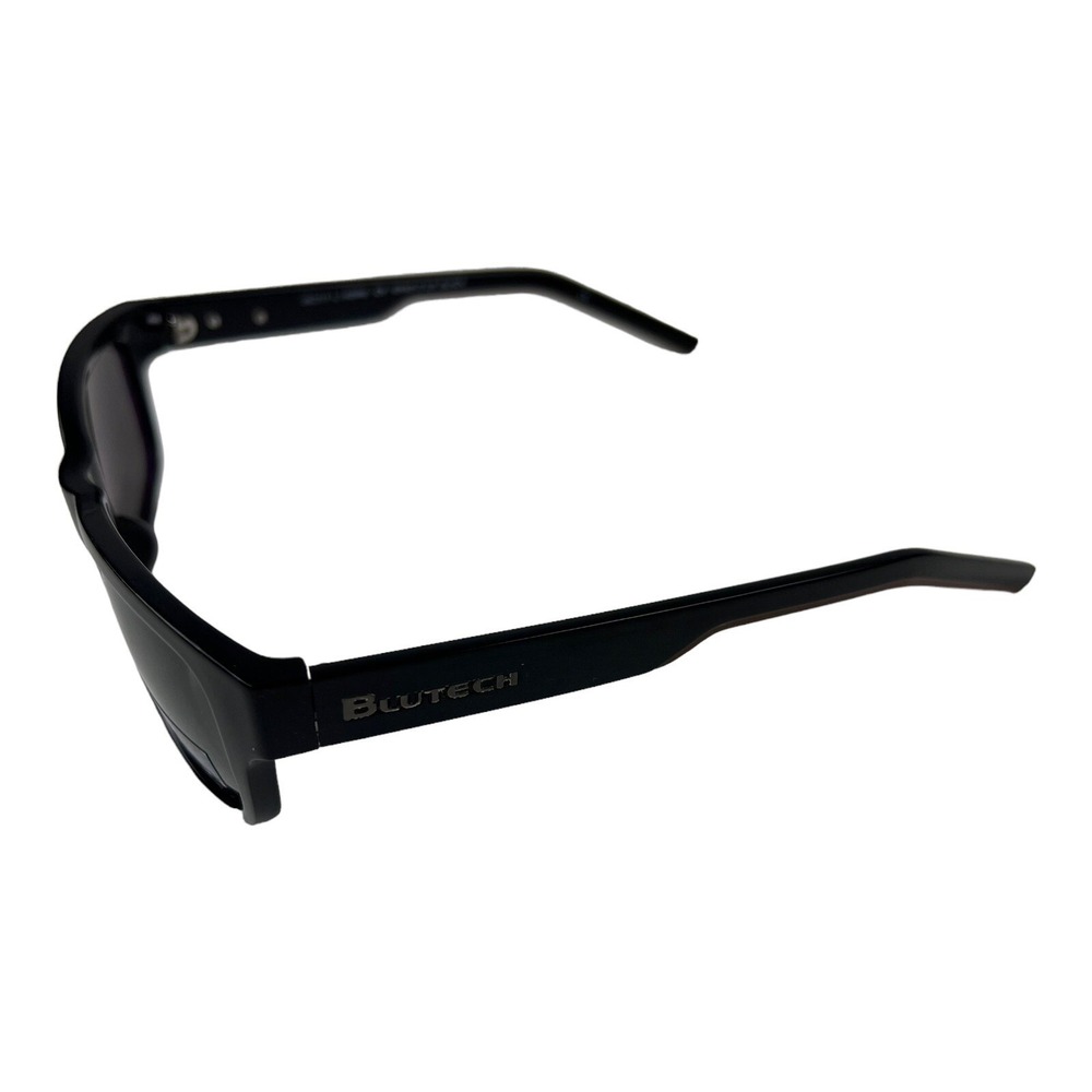 NEW BLUTECH Wrap it Up Black Polarized UV Protection Sunglasses Mens 56-17 L.140 - Picture 2 of 5